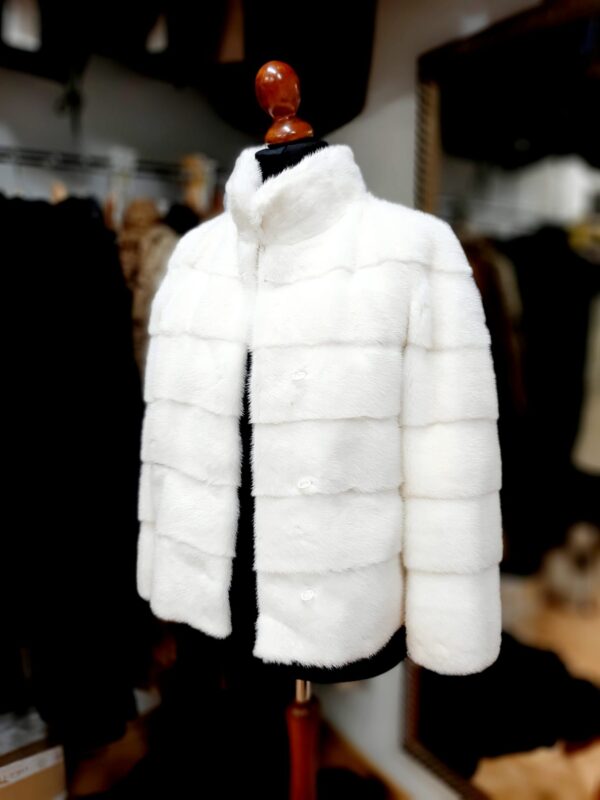 Kurtka z norek- white mink rozm.S,M.