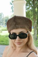 Luksusowa Opaska Futrzana z Norek-Klasyczna Elegancja ( Brown Mink)