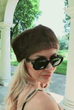 Luksusowa Opaska Futrzana z Norek-Klasyczna Elegancja ( Brown Mink)