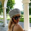 Ekskluzywna Opaska z Naturalnego Futra Norki- Sapphire Mink